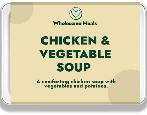 Chicken and vegetable soup ready meal